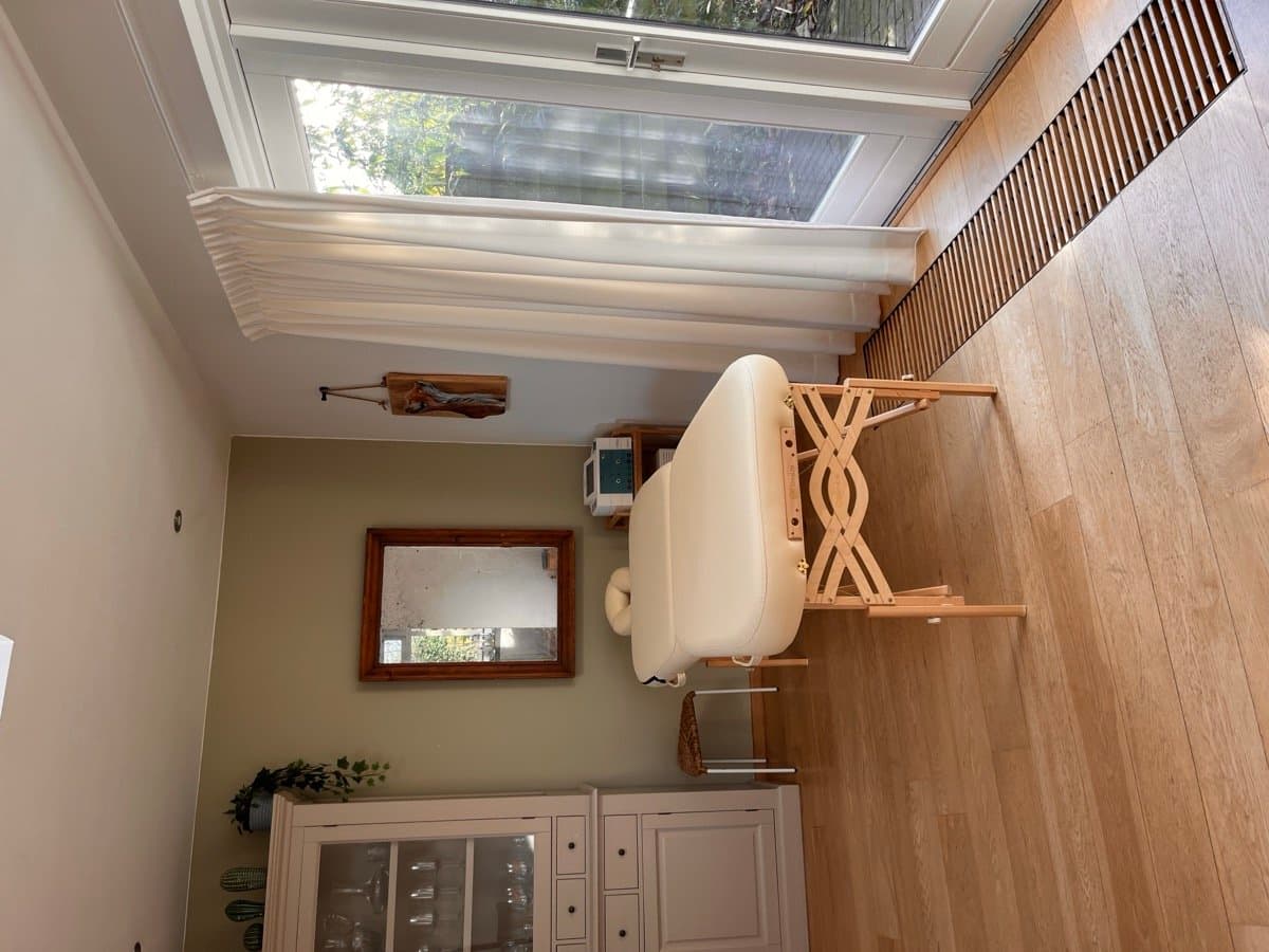 The Back to Balance practice space, a calm and sunlit room.